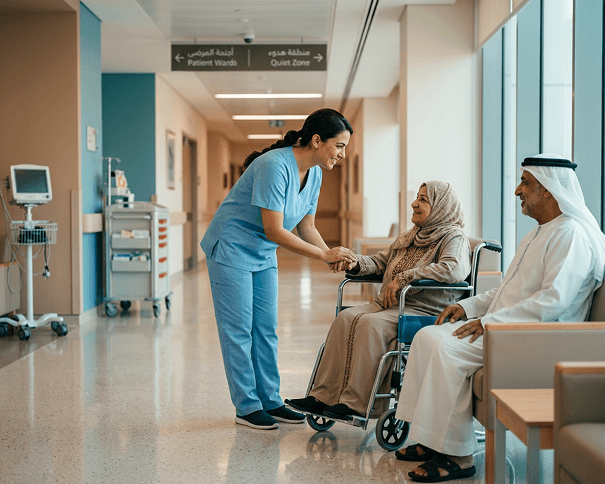Nurse completing DOH licensing process